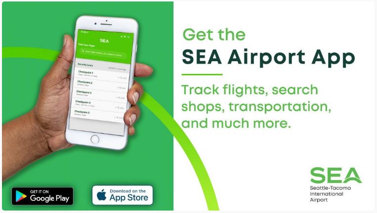 Nueva app para conocer y aprovechar tu paso por el aeropuerto de Seattle.