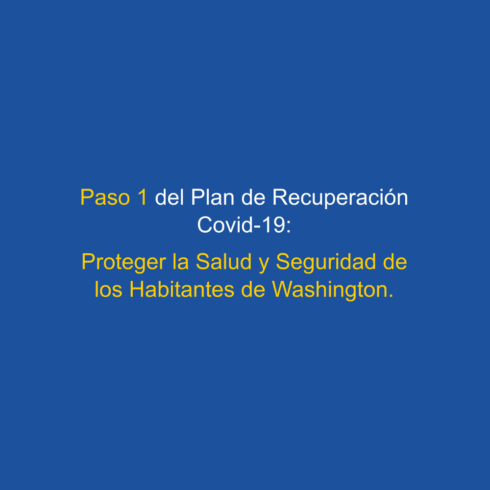 Paso 1 del Plan de Recuperación Covid-19.